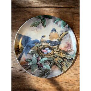 Vtg Bradex Collector Plate only Song of Promise Blue Bird 1989 Lena Liu